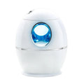 White columnar household air disinfection humidifier with USB cable on a table