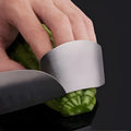 Stainless steel finger guard for kitchen vegetable cutting protection