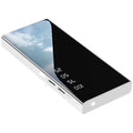 20000mAh portable power bank with LCD display showing battery percentage and two USB ports