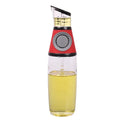 500ml high white glass oil bottle, 8 x 8 x 28.5 cm, for kitchen oil and soy sauce storage