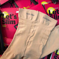Beige and black lifting hips and abdomen stovepipe shaping socks made from polyester fibre