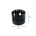 Black iron Christmas deer candlestick holder with elk bracket design for festive table decoration