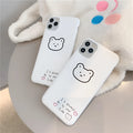 Ins bear cartoon Korean bear design soft silicone case for Apple iPhone mobile phones