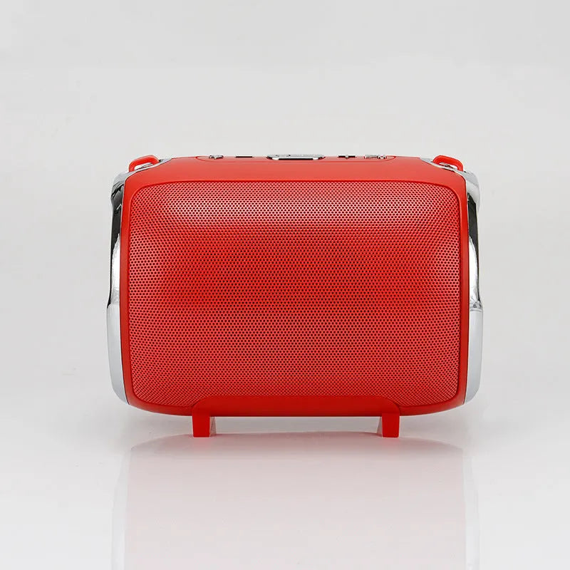 Portable plug-in subwoofer sound card reader in metal casing with multiple colour options