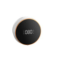Black smart automatic foam soap dispenser with infrared sensor and USB charging port mounted on wall