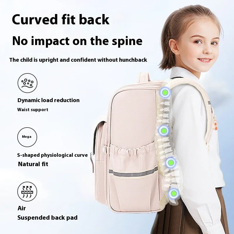 Modern Oxford cloth student schoolbag for Grade 5-6 in multiple colour options