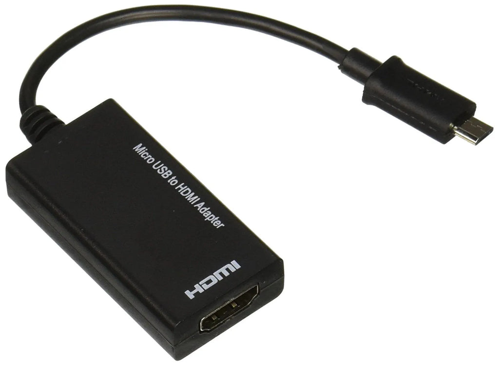 Black HD to HDMI cable adapter showing handset connector and HDMI plug