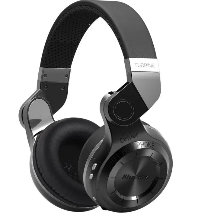 Blue String T2 Smart Edition Bluetooth headset showing folding design with black colour option