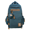 Large-capacity nylon school backpack for middle school students in street trend style