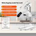 Manual stainless steel citrus juicer with quick-disassembly design and flat mould configuration