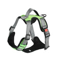 Adjustable dog harness with optional hand-held rope in various colour options for walking control