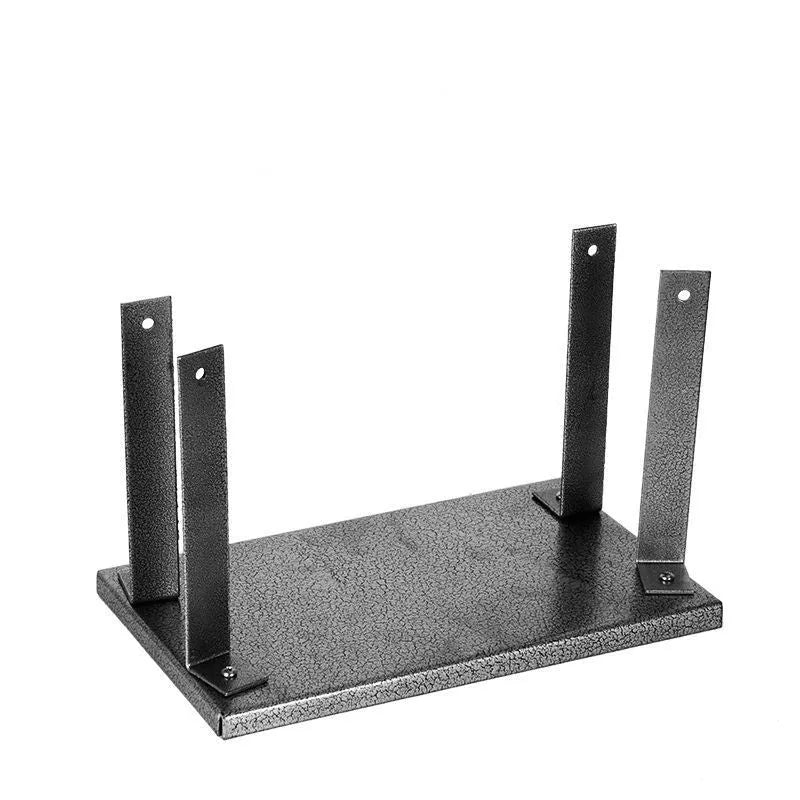 Black iron flip chip mounting bracket for a portable electric planer.