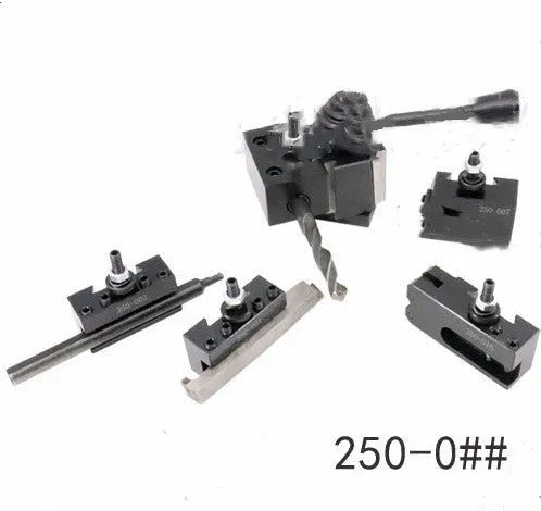 Machifit 250-000 steel quick change tool post and holders for mini woodworking lathe.