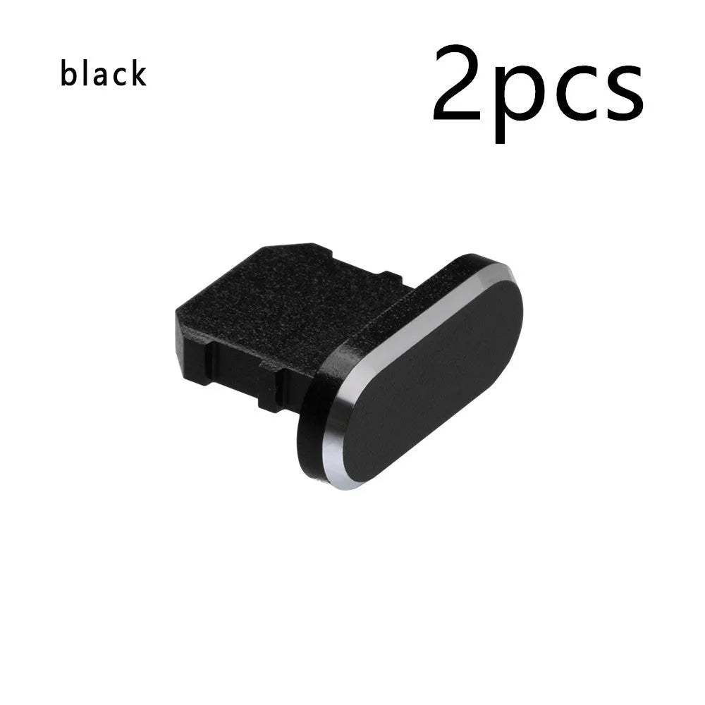 Aluminium alloy dust plug for iPhone charging port in multiple colour options.