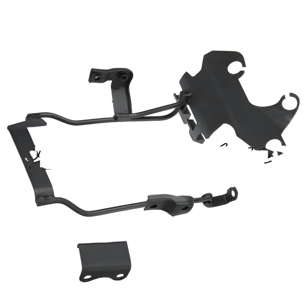 Black motorcycle headlight and instrument bracket for Yamaha FZ6N, 2kg, with handmade or machinery manufacturing options