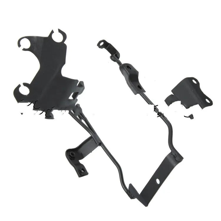 Black motorcycle headlight and instrument bracket for Yamaha FZ6N, 2kg, with handmade or machinery manufacturing options