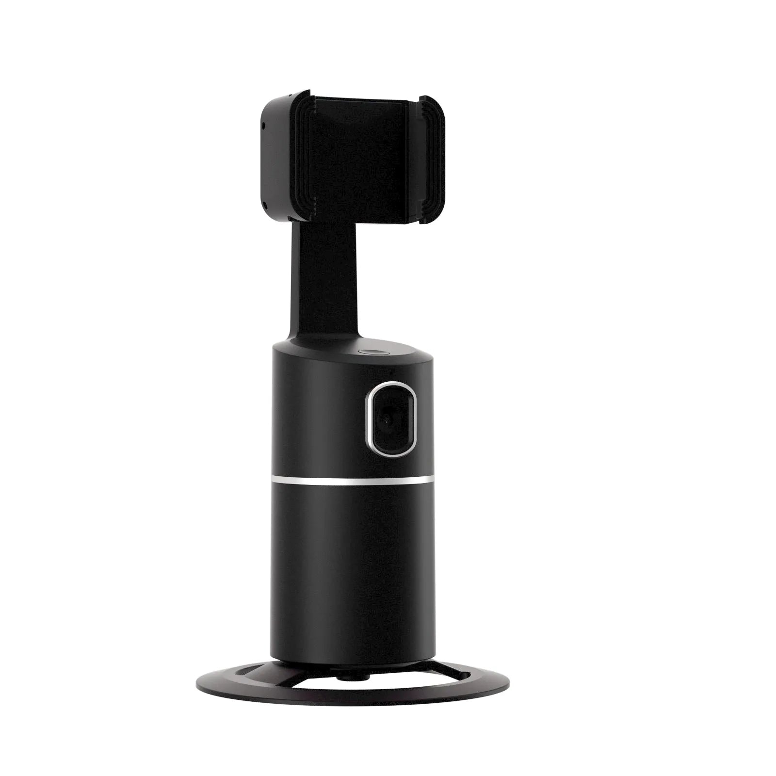 Smartphone tracking gimbal stabiliser with clip installation in black, pink or white colours