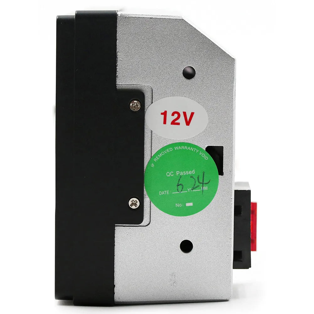 Black 7-inch digital signage player with remote control, supporting SD card and USB playback