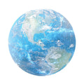 Round planet pattern laptop cushion with natural rubber base and silk cloth mouse surface