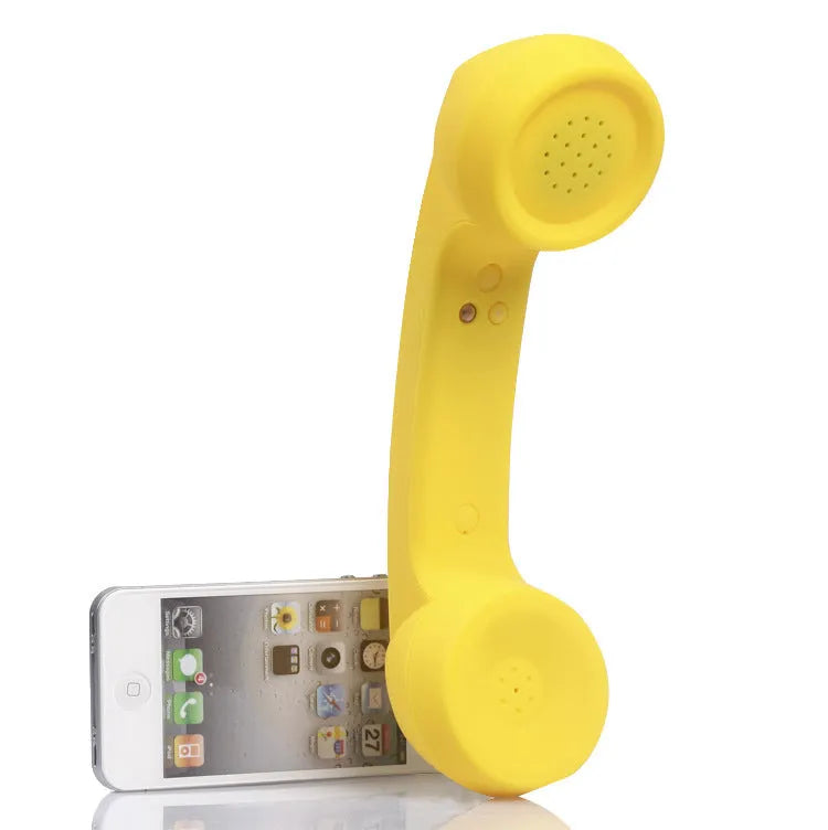 Retro-style Bluetooth wireless microphone headset in multiple colours with bilateral earpieces