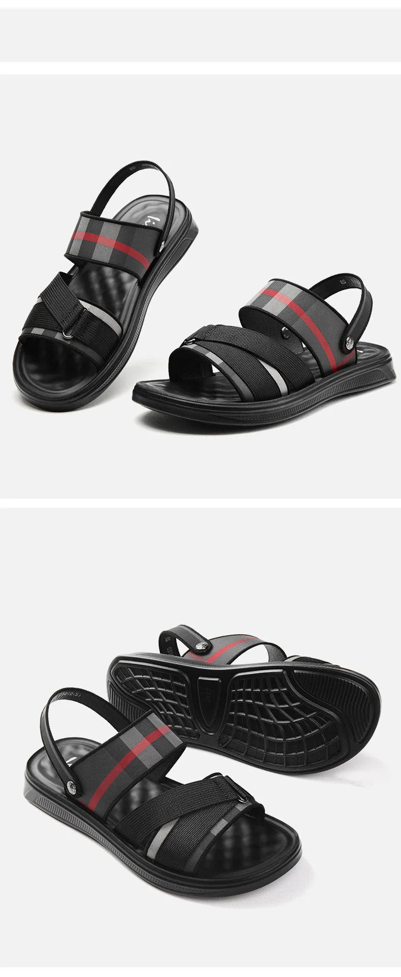 A pair of youth leisure sandals with a blue Lycra upper and a light polyurethane sole
