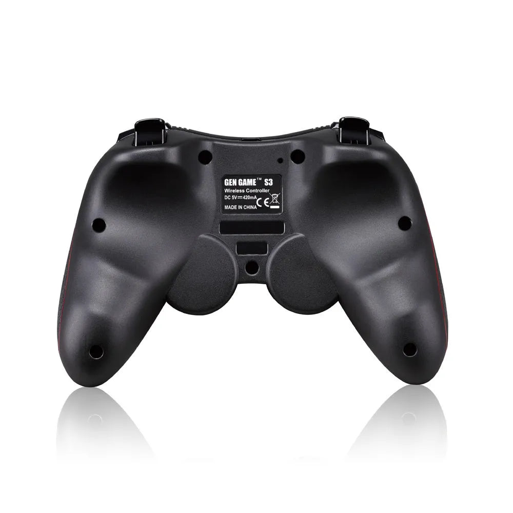 Black wireless Bluetooth game controller for mobile phones and tablets