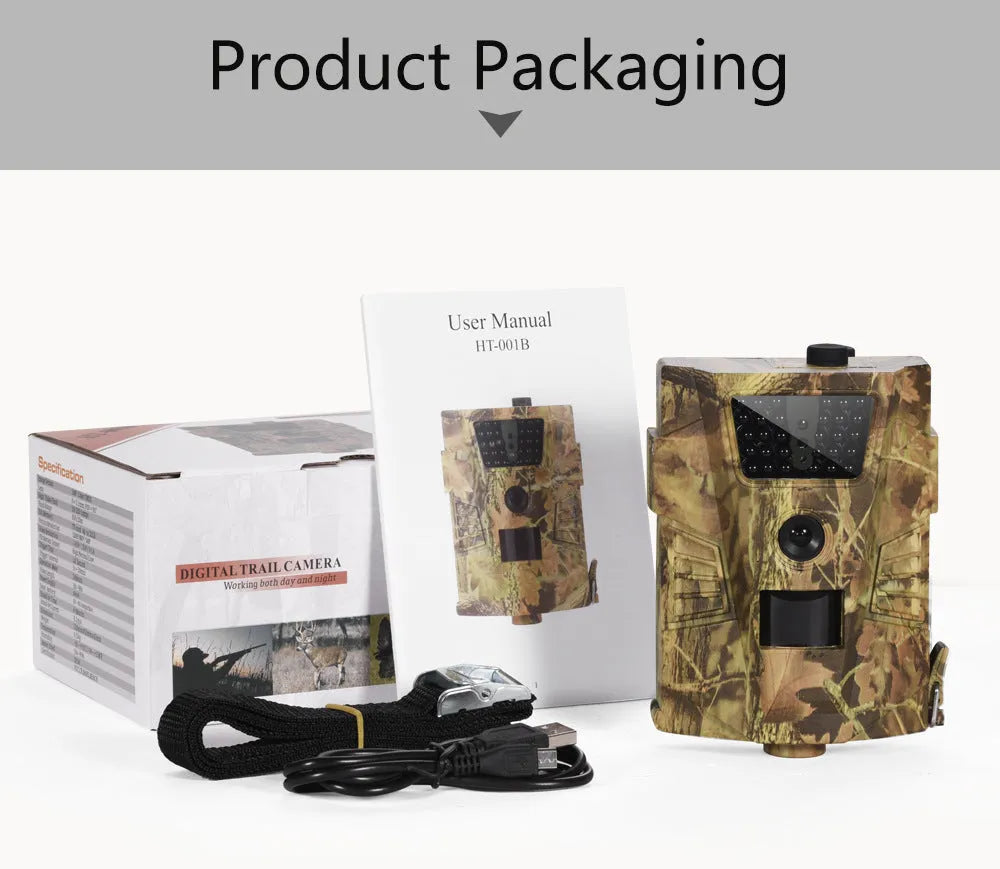 Wireless outdoor trail camera for orchard surveillance with night vision