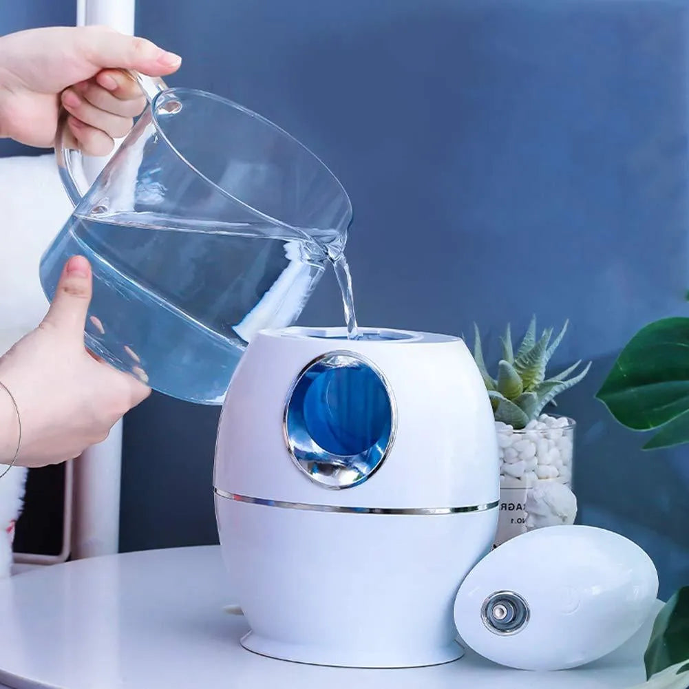 White round USB aromatherapy diffuser humidifier with 800ml tank and silent 36dB operation
