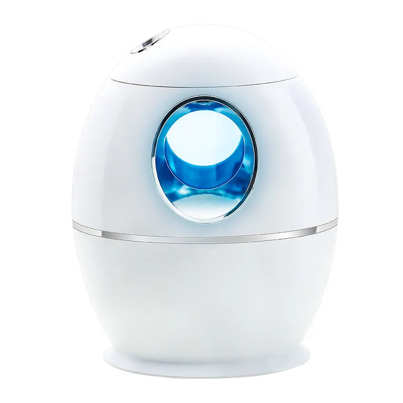 White round USB aromatherapy diffuser humidifier with 800ml tank and silent 36dB operation