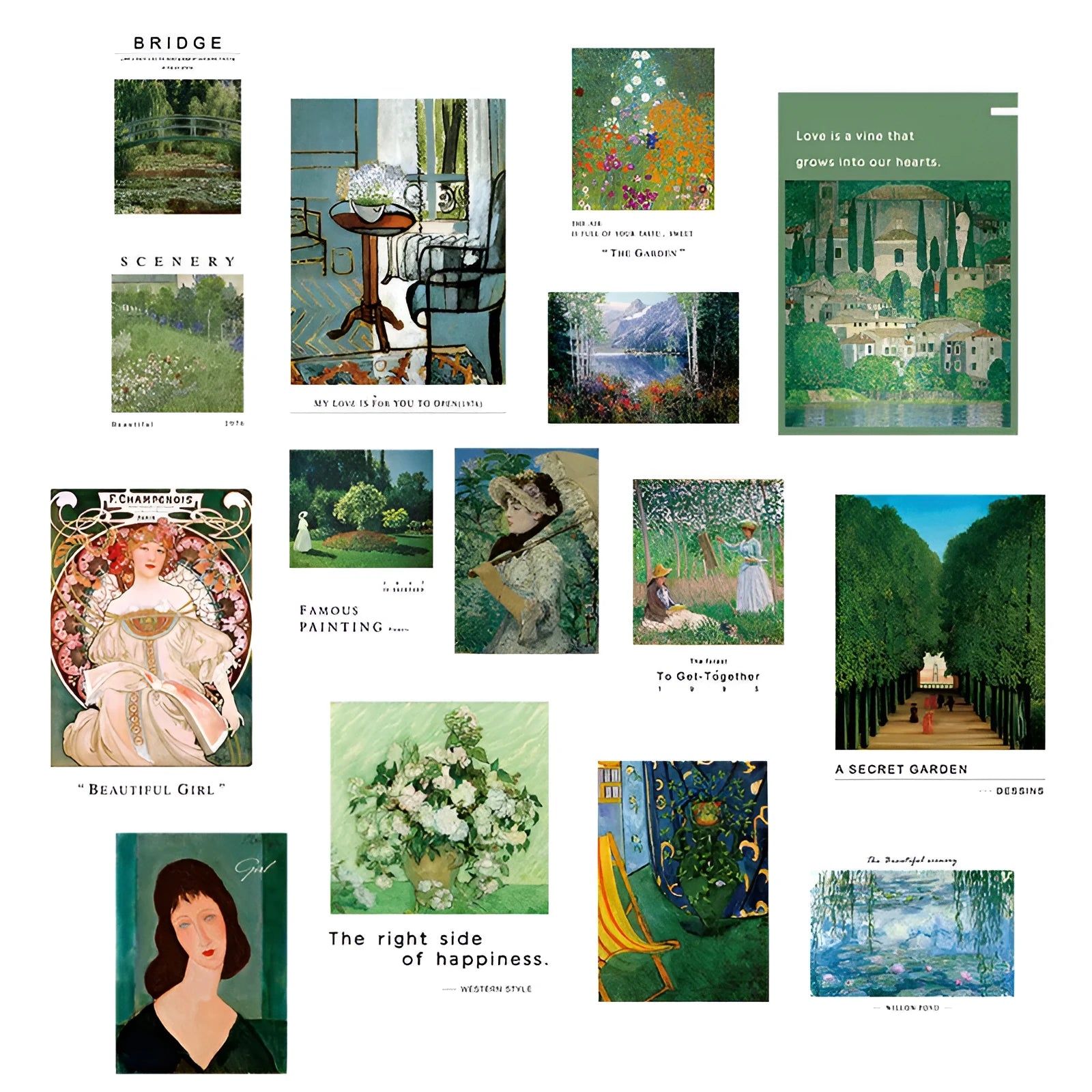 Nordic literary style wall mural example on special paper for home decoration.