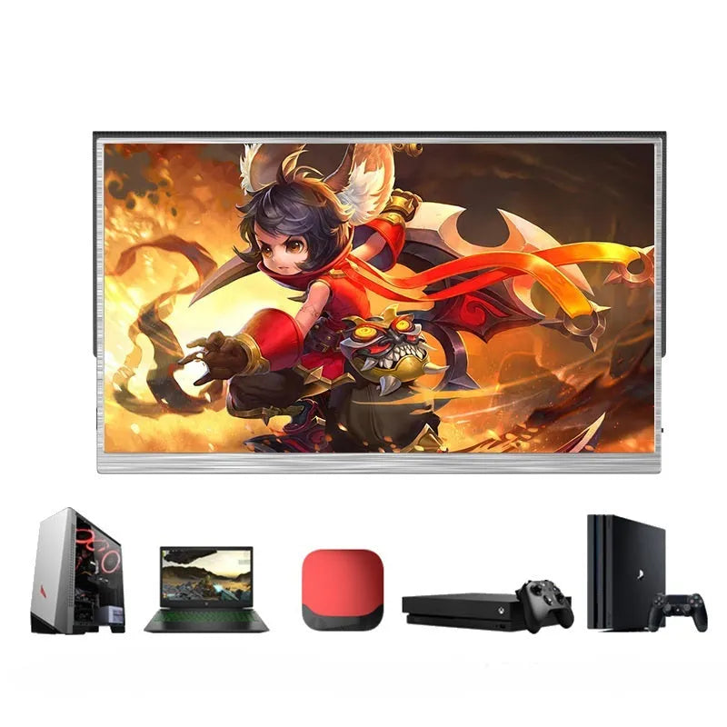 15-inch portable monitor with ultra-thin design for gaming and mobile computing
