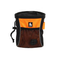Dog training waist bag in green with adjustable strap and removable waste bag compartment