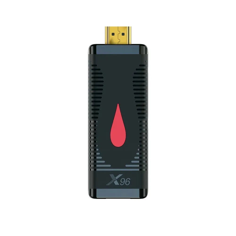 Smart TV Stick Mini Dongle with Allwinner H313 processor and remote control showing HDMI connection