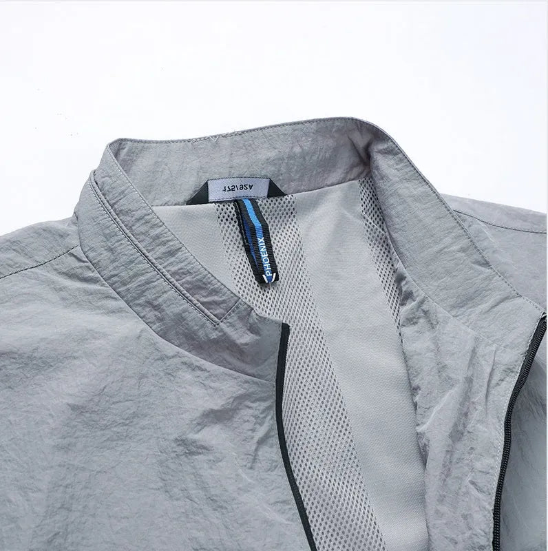 Kentino men's blue polyester summer top with thin fabric construction for sun protection