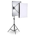 Photography studio light set with 50x70cm softbox on 2 metre stand for product shooting