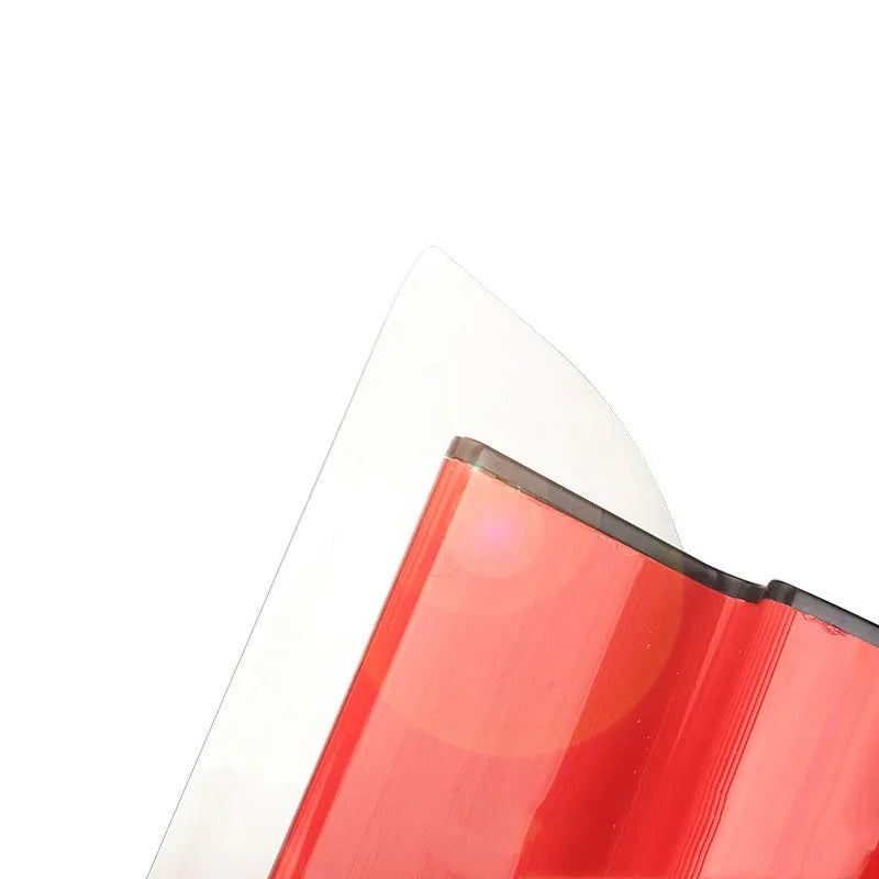 Red 40cm levelling scraper tool for wall putty and wallpaper work