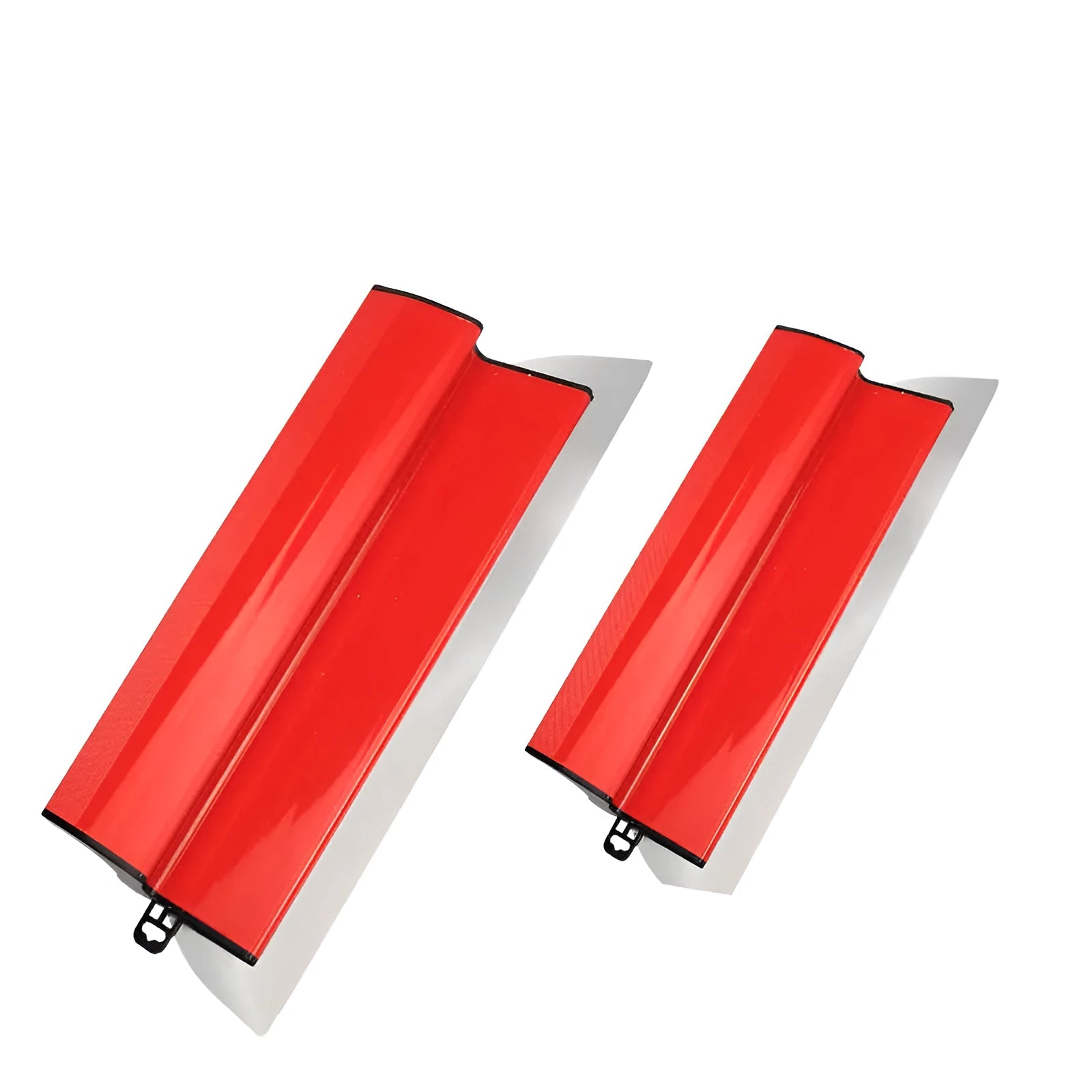 Red 40cm levelling scraper tool for wall putty and wallpaper work