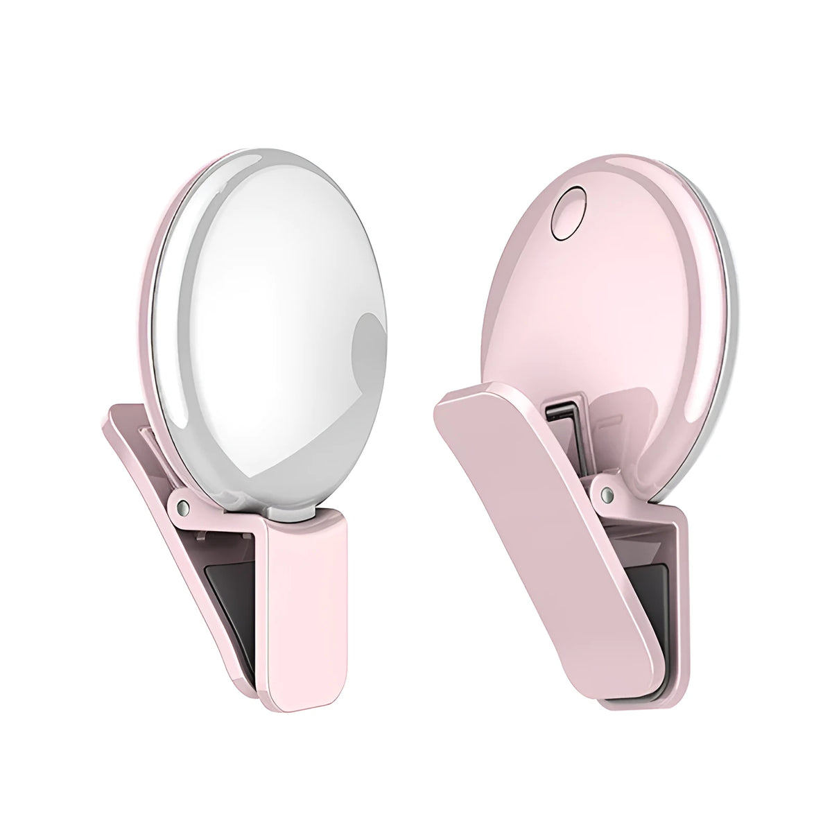 Round fill light for make-up selfies, always bright, in Black, Pink or White, for mobile phone use