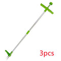 Aluminium garden weeder tool with 50cm length for manual weed removal in gardening