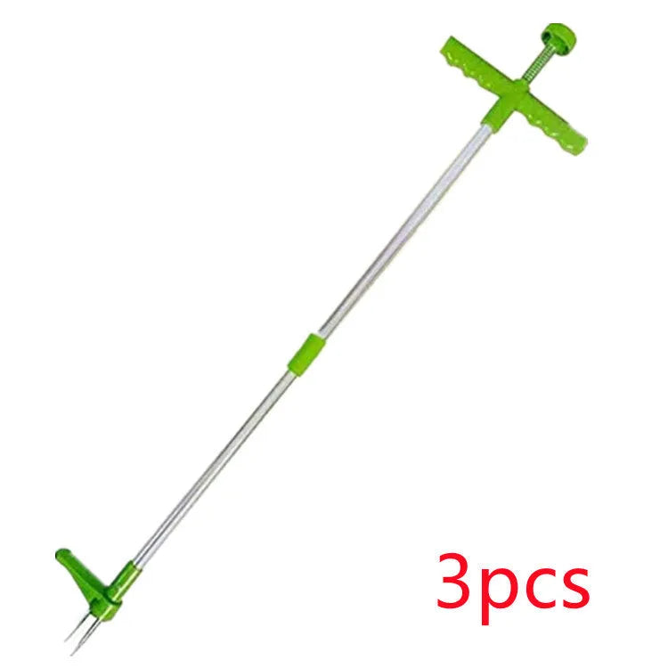 Aluminium garden weeder tool with 50cm length for manual weed removal in gardening