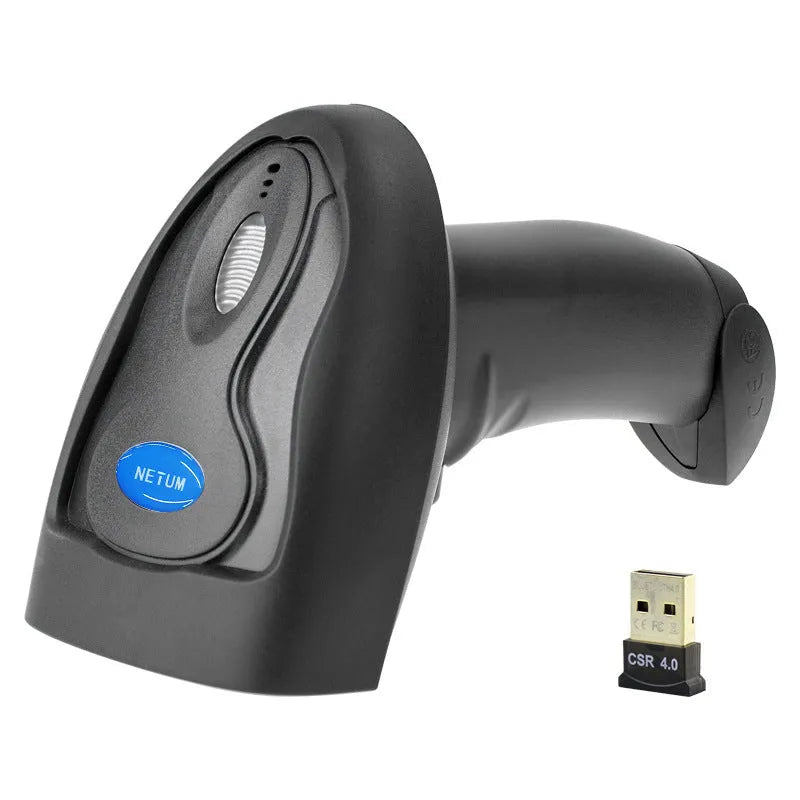 Wireless Laser Barcode Scanner 6900 black handheld scanner with USB interface