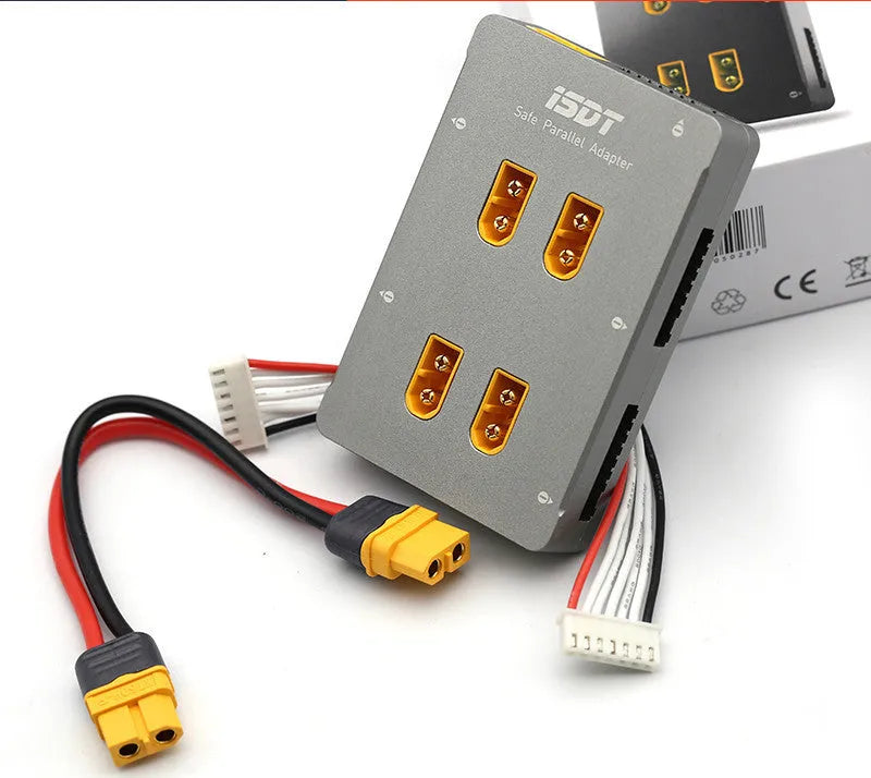 Grey parallel charging board for Astor aircraft model batteries and charger accessories