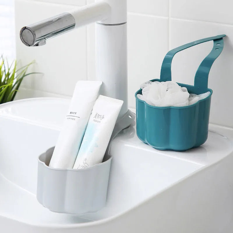 Plastic sink drain basket in Nordic style measuring 20cm x 10cm x 7.5cm