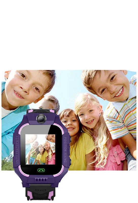 Z6 Q19 children's smart watch with GPS positioning in green, purple, or red colours