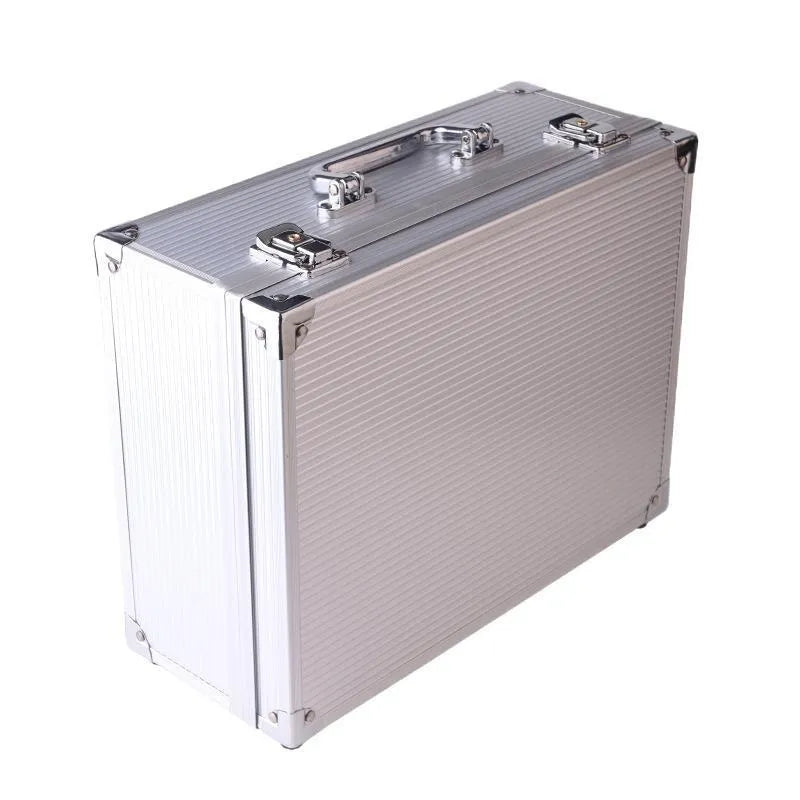 Aluminium alloy tattoo equipment storage box in black or silver for professional tool organisation