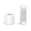 Small white indoor household dehumidifier with 1 litre water tank for spaces under 10 square metres