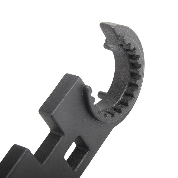 Black combination wrench for AR15 and M4 rifles made from 40Cr steel