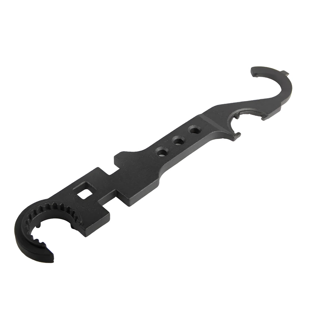 Black combination wrench for AR15 and M4 rifles made from 40Cr steel