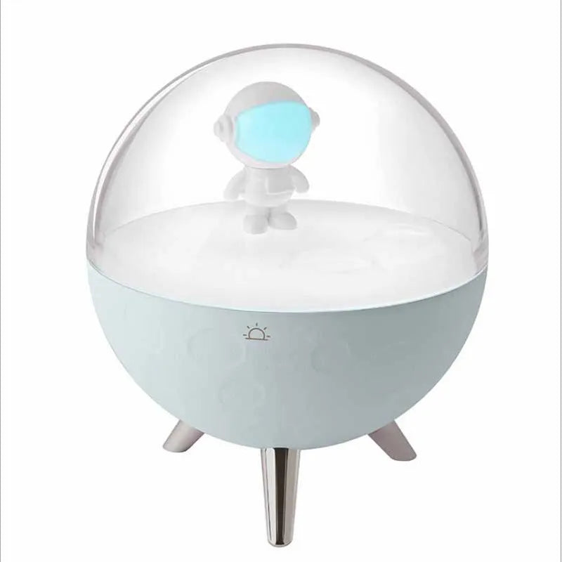USB cartoon guardian night light with white or blue LED illumination and button switch