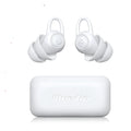 White silicone ear plugs for noise reduction with individual packaging